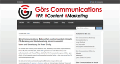 Desktop Screenshot of goers-communications.de